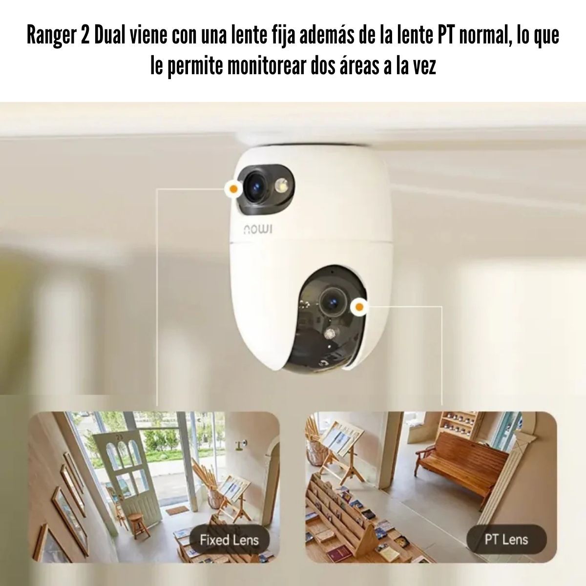 IMOU - IMOU - Cámara WiFi Ranger 2 Dual 6MP (3MP + 3MP) - Blanco