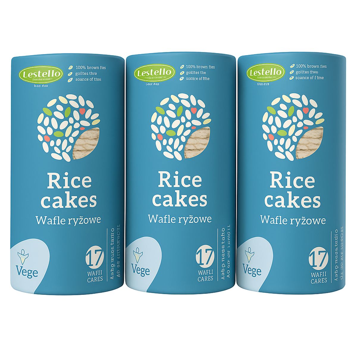 LESTELLO - 3 PACK LESTELLO GALLETAS DE ARROZ SIN GLUTEN 135G