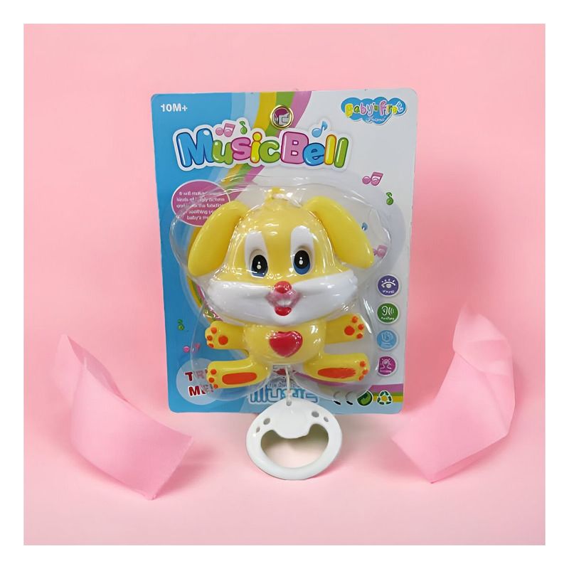 GENERICO - Sonajero Conejito para Jugar en Amarillo Y+Ligas de Regalo