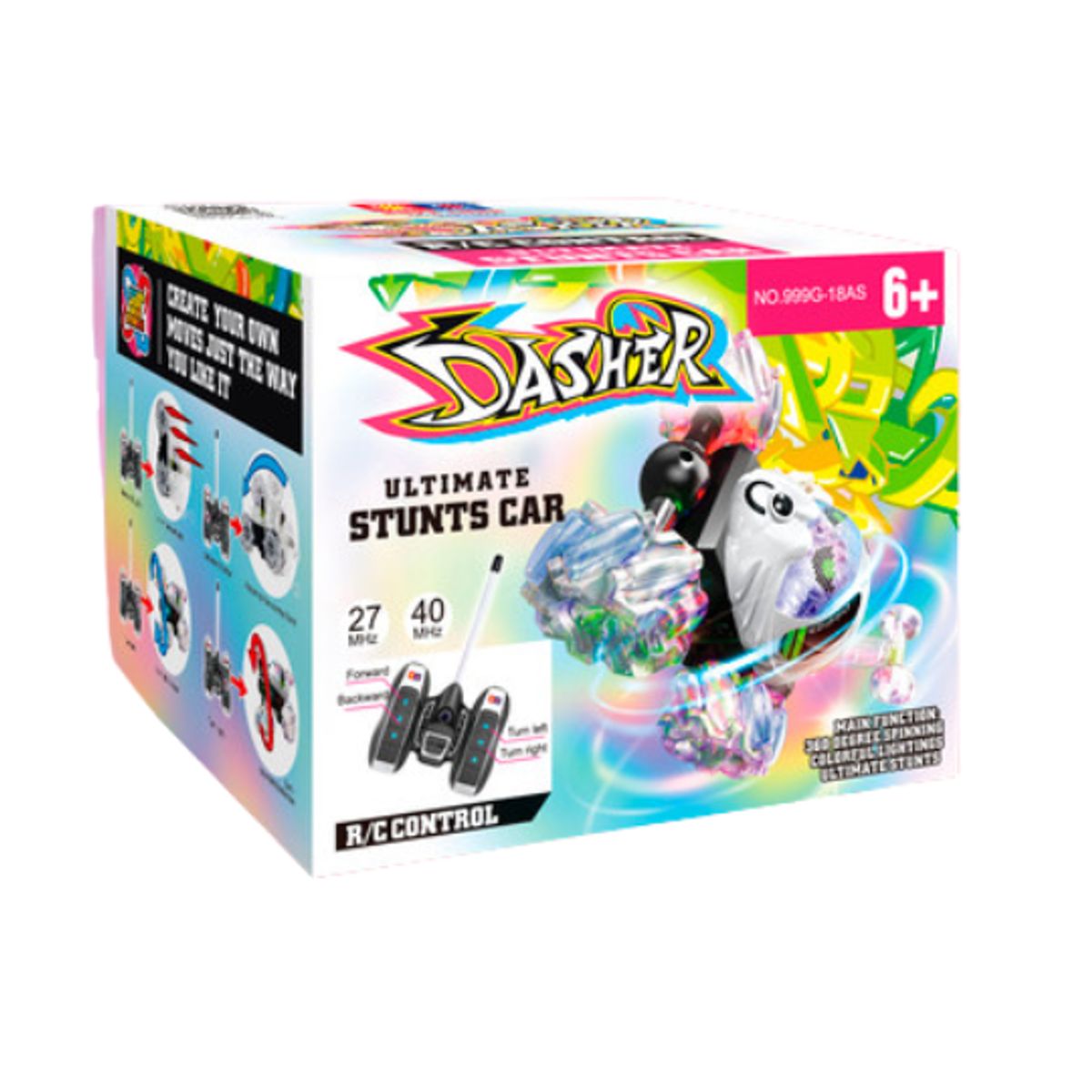 GENERICO - Coche de Acrobacias 4x4 a Control Remoto con Ruedas Mecanum