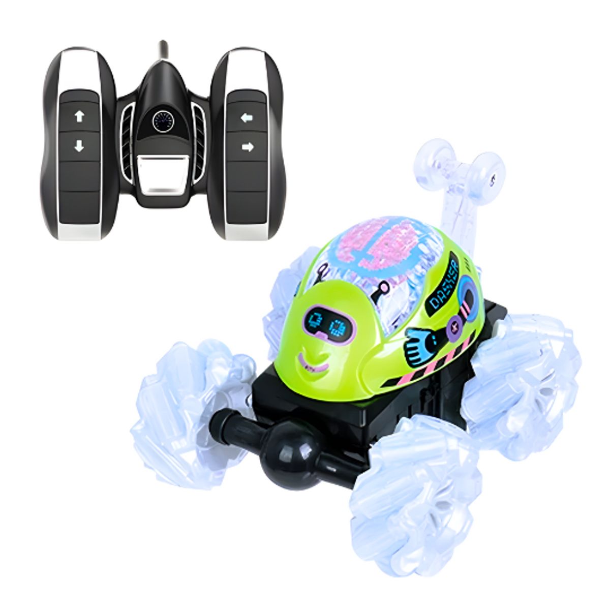 GENERICO - Coche de Acrobacias 4x4 a Control Remoto con Ruedas Mecanum