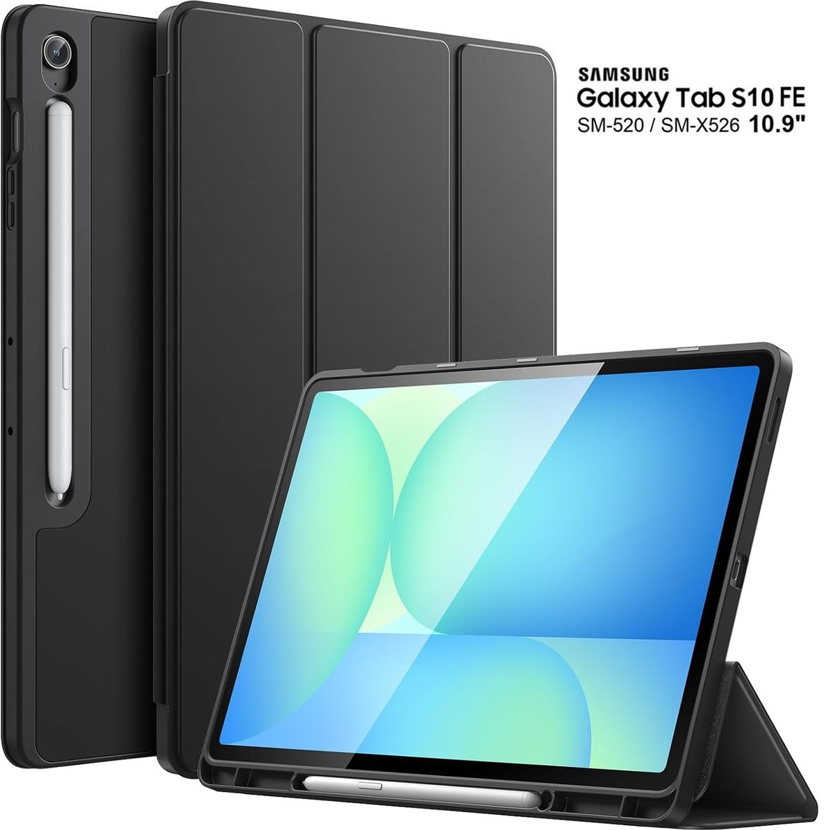GENERICO - Case Porta Pencil para Samsung Tab S10 Fe 10.9 SM-X520 X526 Funda