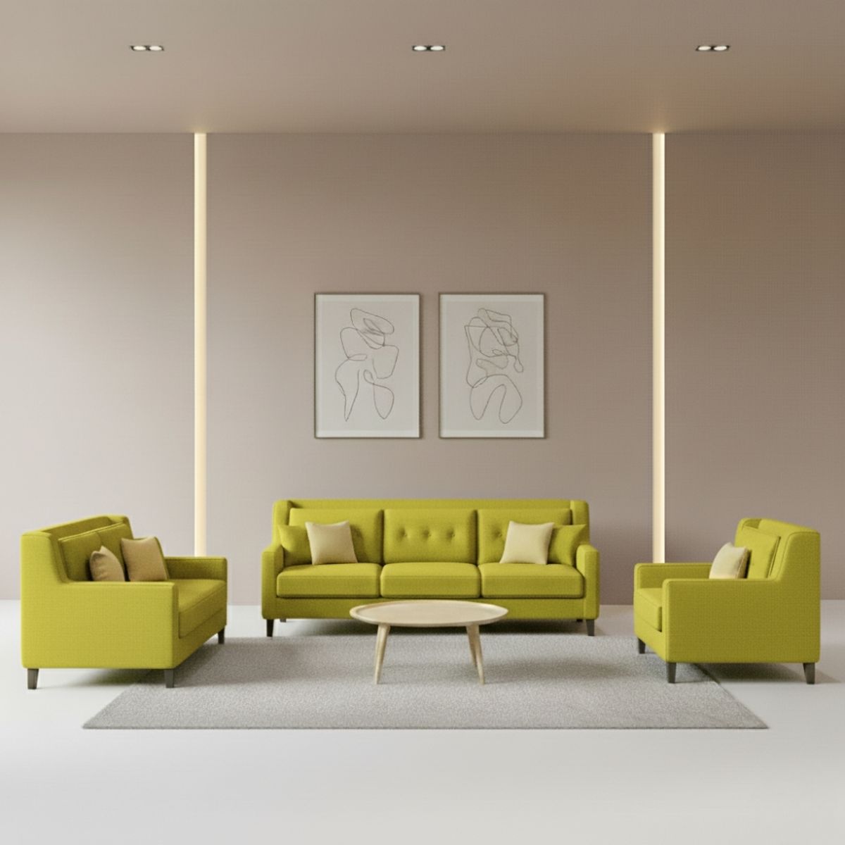 GENERICO - Juego de Sala Barroco 3-2-1