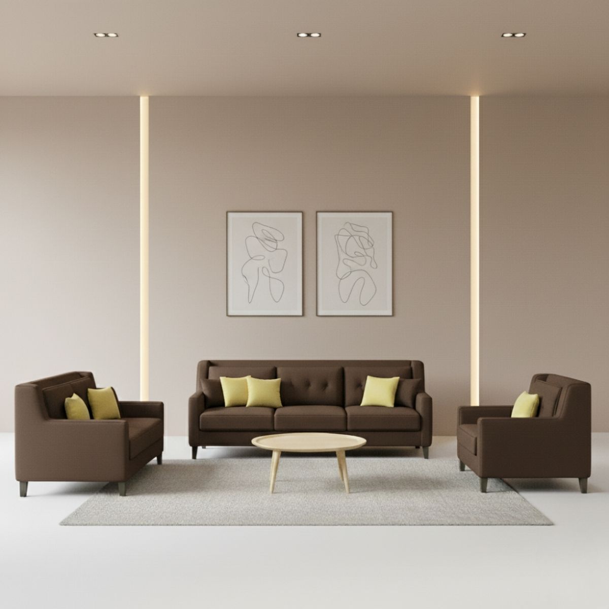 GENERICO - Juego de Sala Barroco 3-2-1