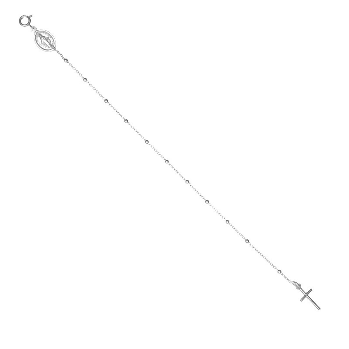 SANTORAL - Pulsera Denario Medalla Milagrosa - Plata