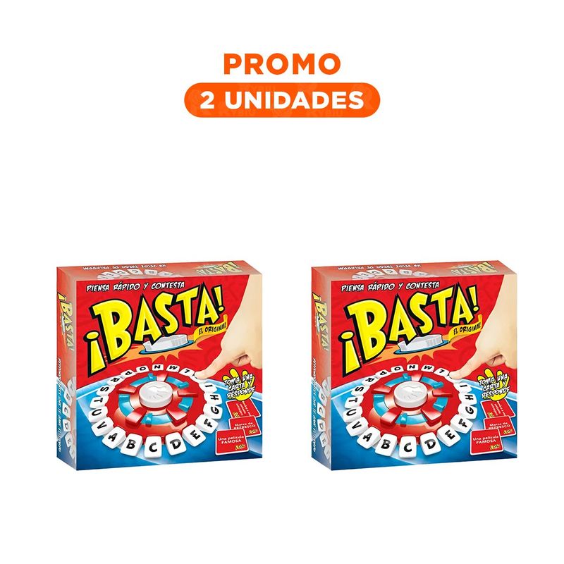 RYBIU IMPORT - Pack2 Juego de Basta para Fiestas en Casa en Rojo