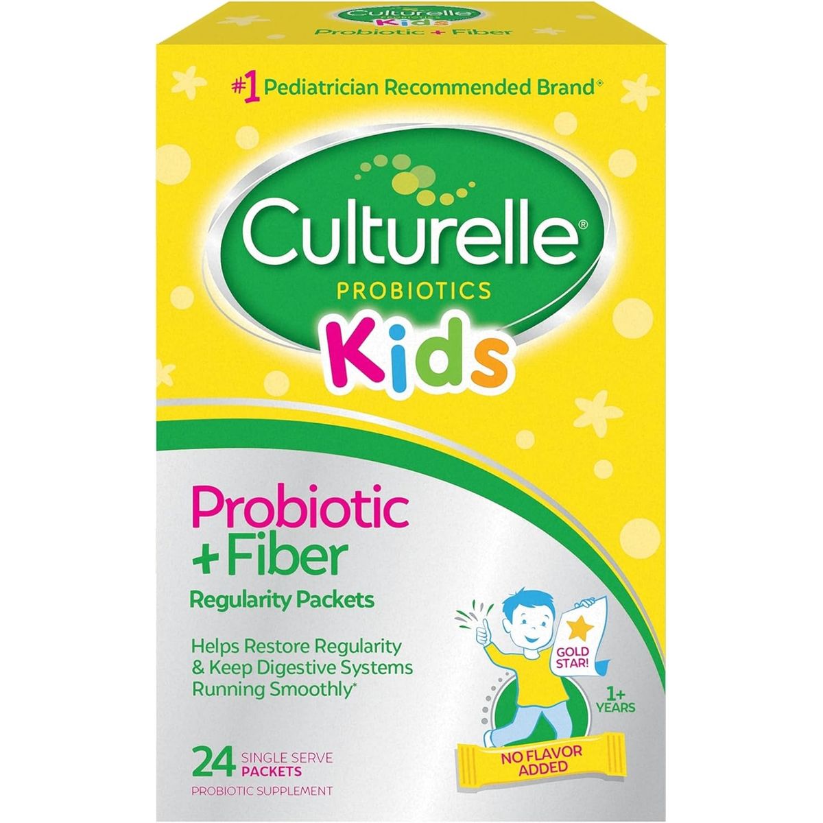 GENERICO - Culturelle Kids Probiotic + Fiber – 24 sobres sabor neutro