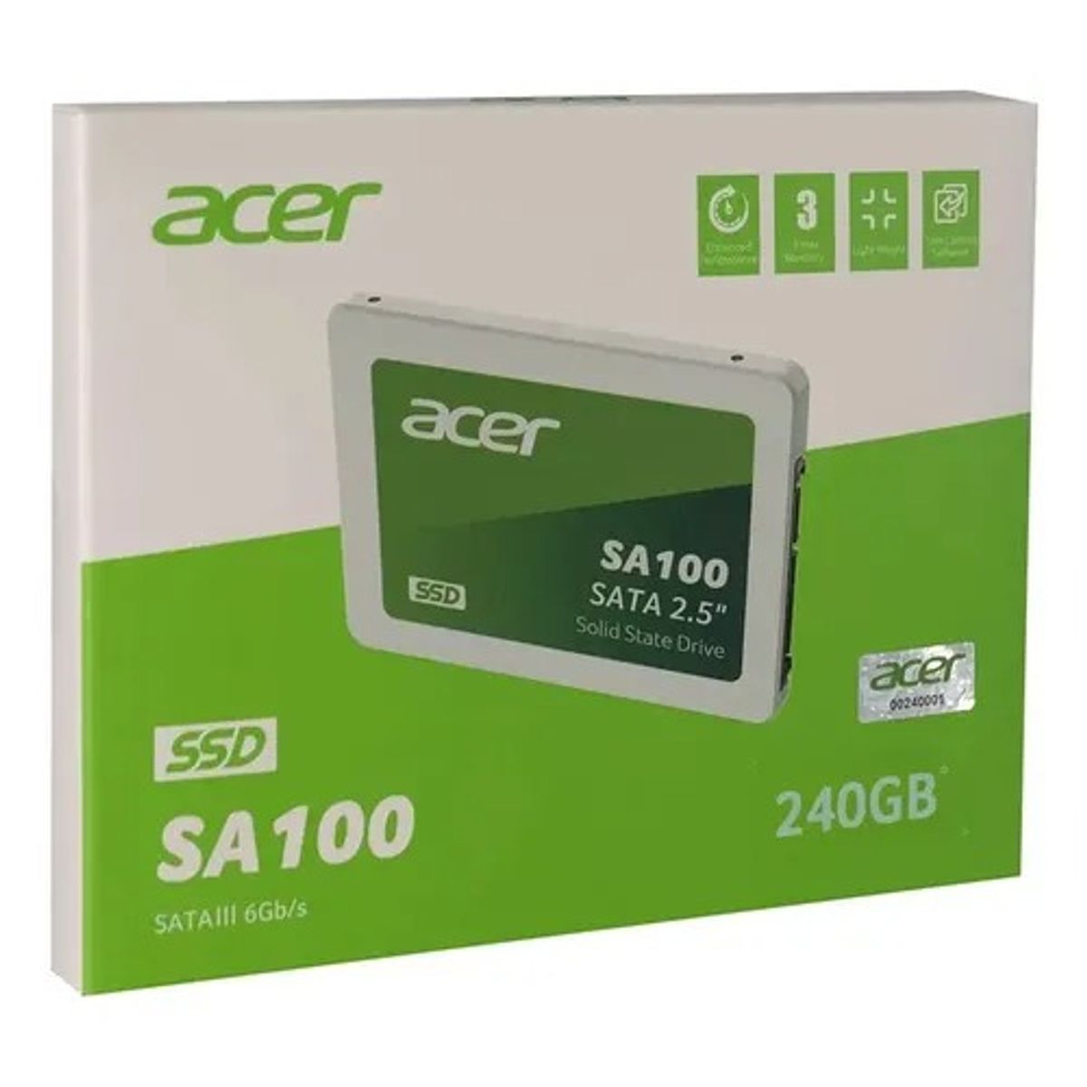 ACER - SSD Acer 240 GB. Tu Sistema Operativo Carga en Segundos.