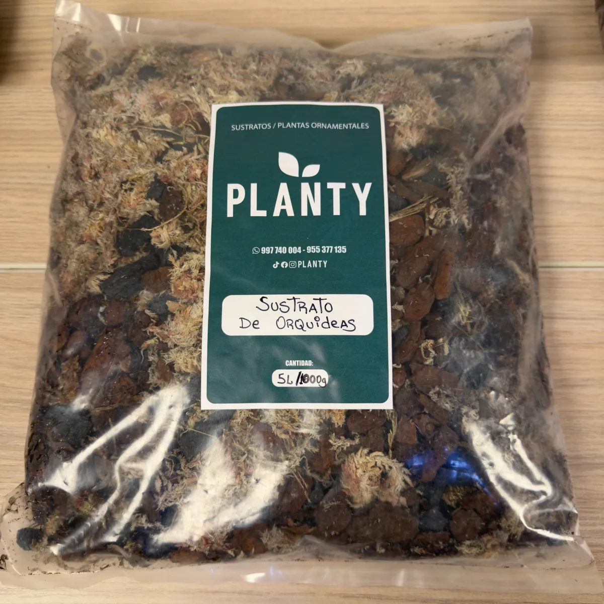 GENERICO - Sustrato Premium para orquideas - 5 Litros (1 kg)