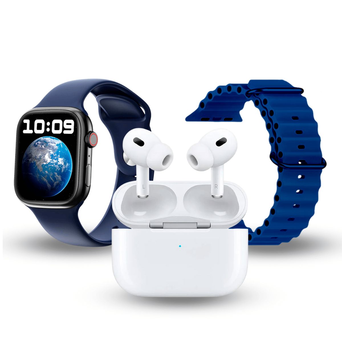 GENERICO - Reloj Ingeligente Pro 10 Max Set Azul + Correa adicional + Adífonos
