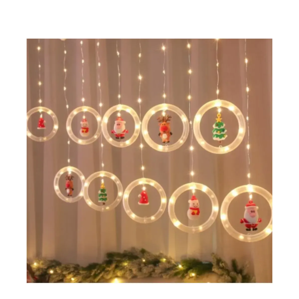 GENERICO - LUCES CON DECORACIÓN NAVIDEÑA