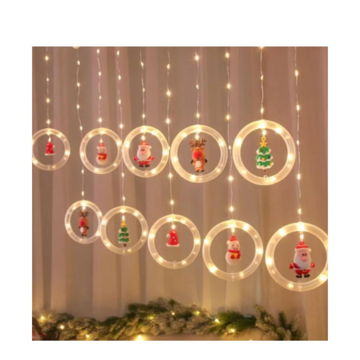 GENERICO - LUCES CON DECORACIÓN NAVIDEÑA