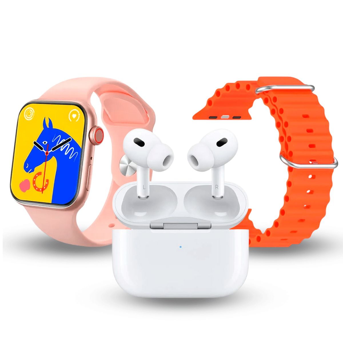 GENERICO - SmartWatch Pro 10 Max Set 49MM BIG 2.3 HD - Rosado