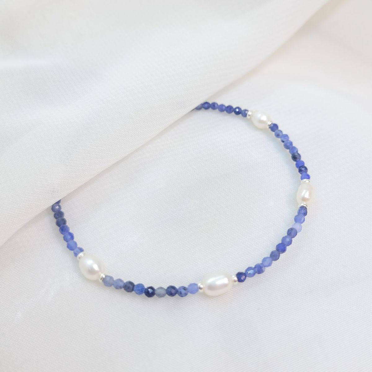 INTUERI - Pulsera Vania Perla y Sodalita