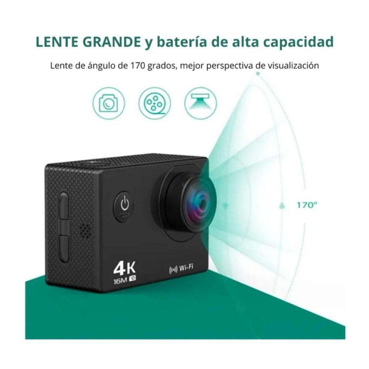 GENERICO - Camara Deporte Ultra Uhd 4k Acuatica Sport