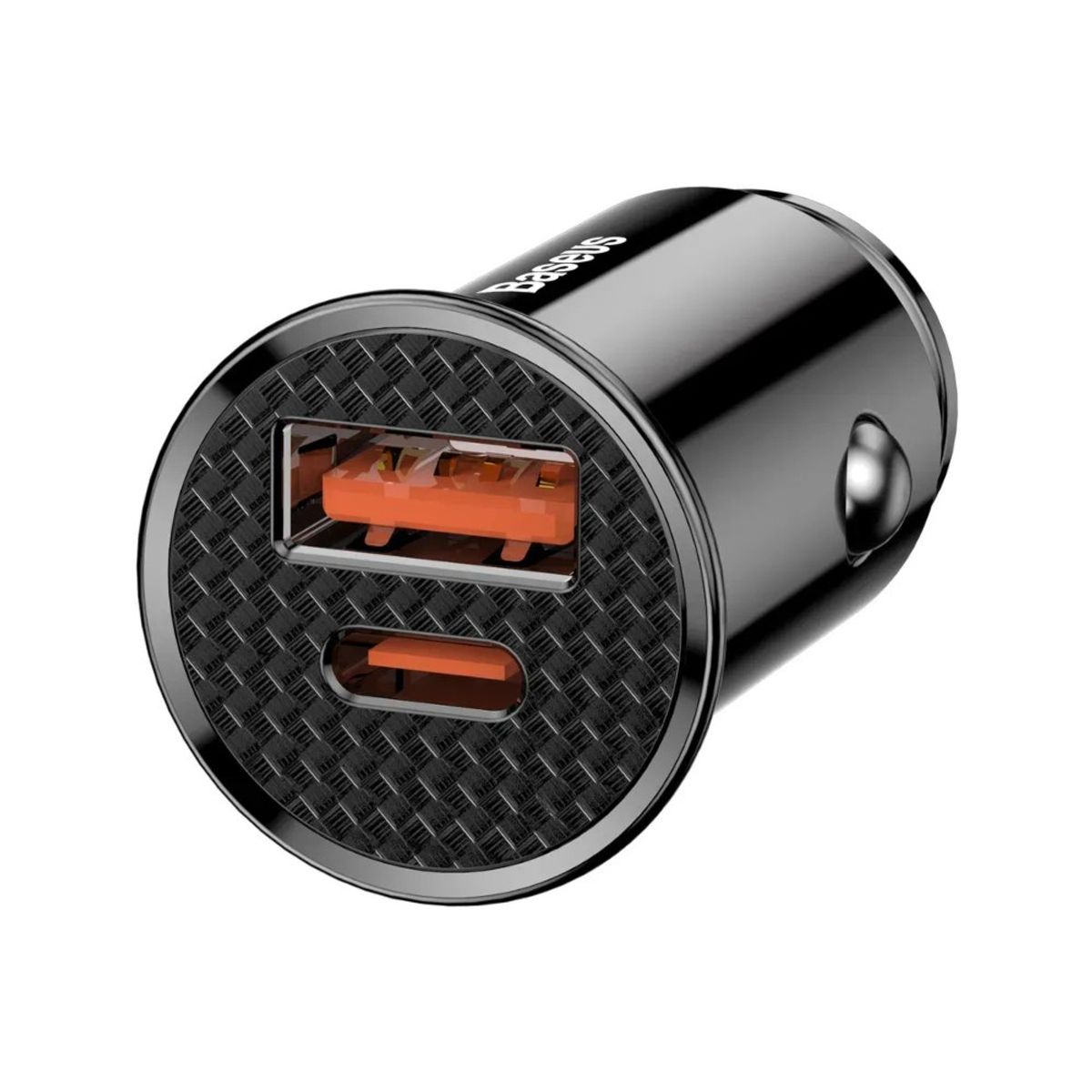 BASEUS - Baseus Cargador Auto 30W USB-C + USB-A Carga Rápida