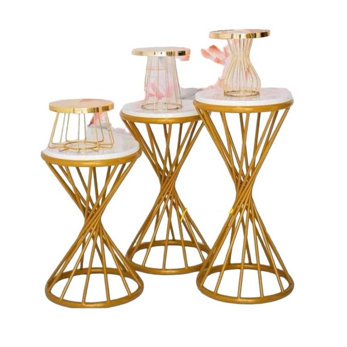 GENERICO - 3 MESAS COPA NAKED DECORATIVAS PARA EVENTOS