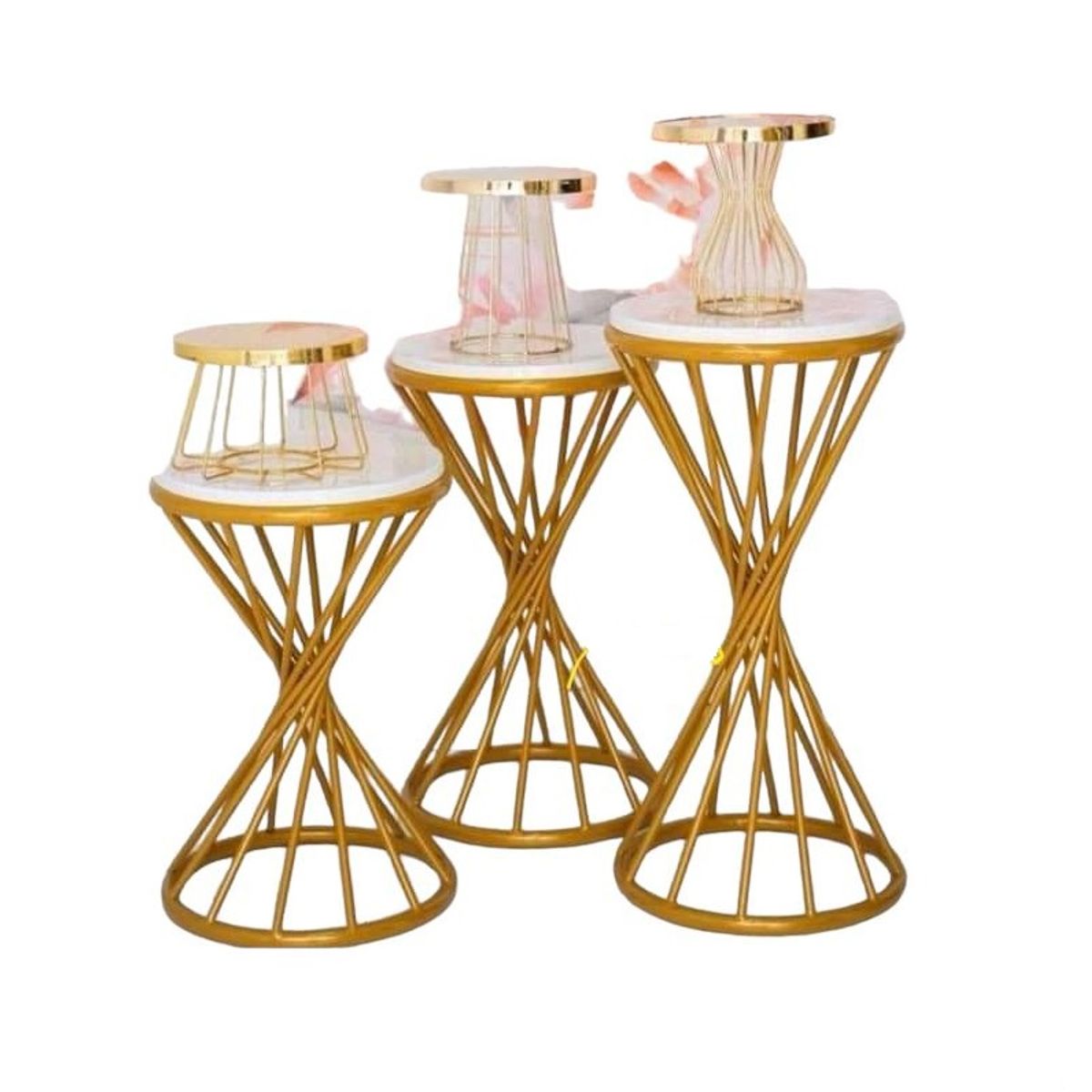 GENERICO - 3 MESAS COPA NAKED DECORATIVAS PARA EVENTOS