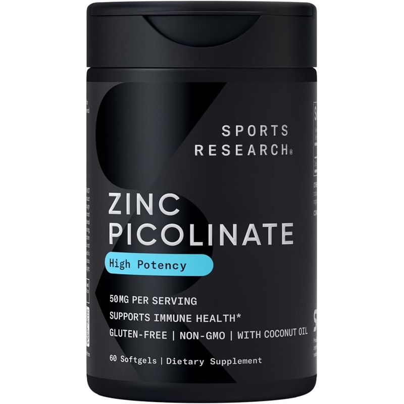 GENERICO - Zinc Picolinate 50 mg Sports Research – Alta Potencia