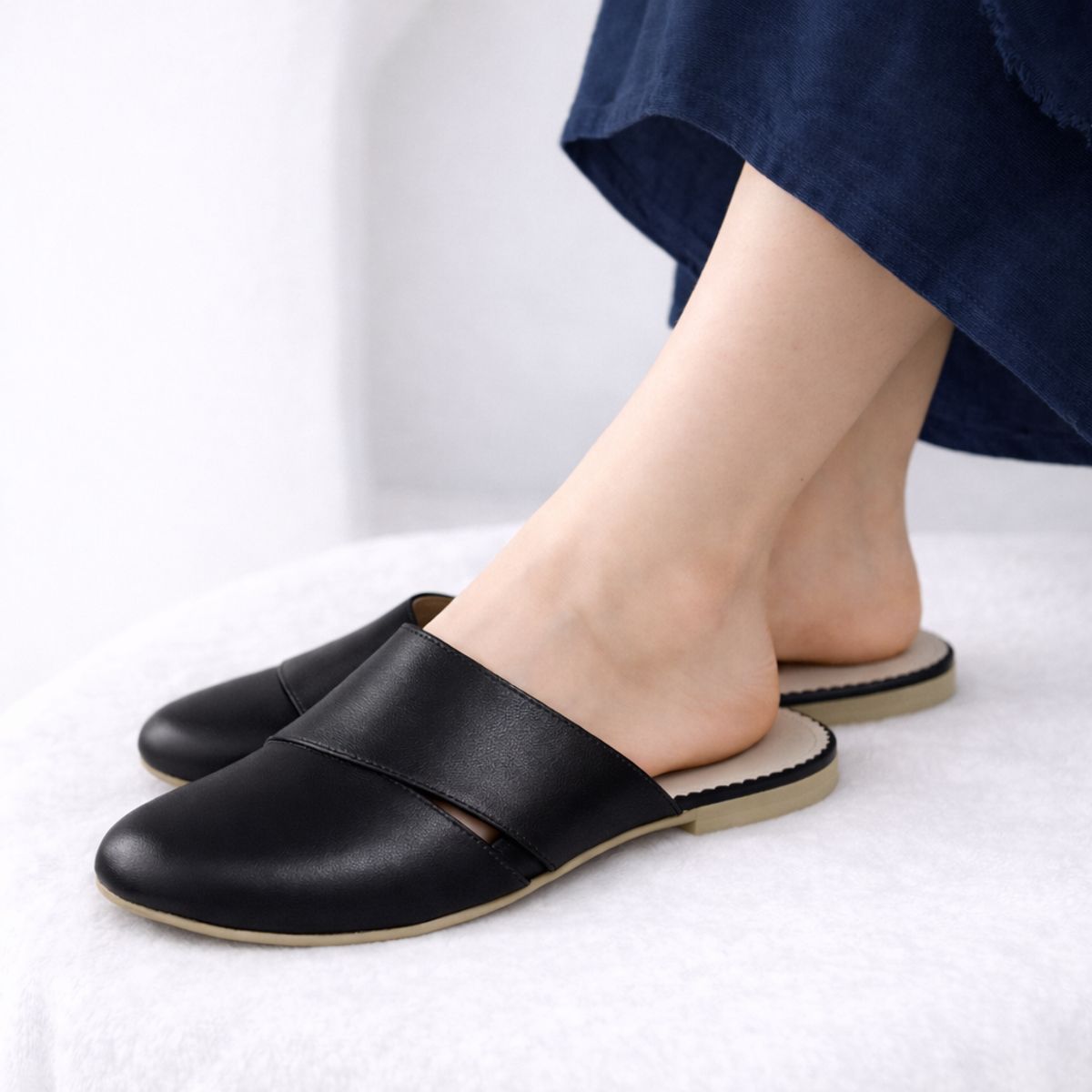 GENERICO - Zapatos mules Mujer Misshus Janet Negro