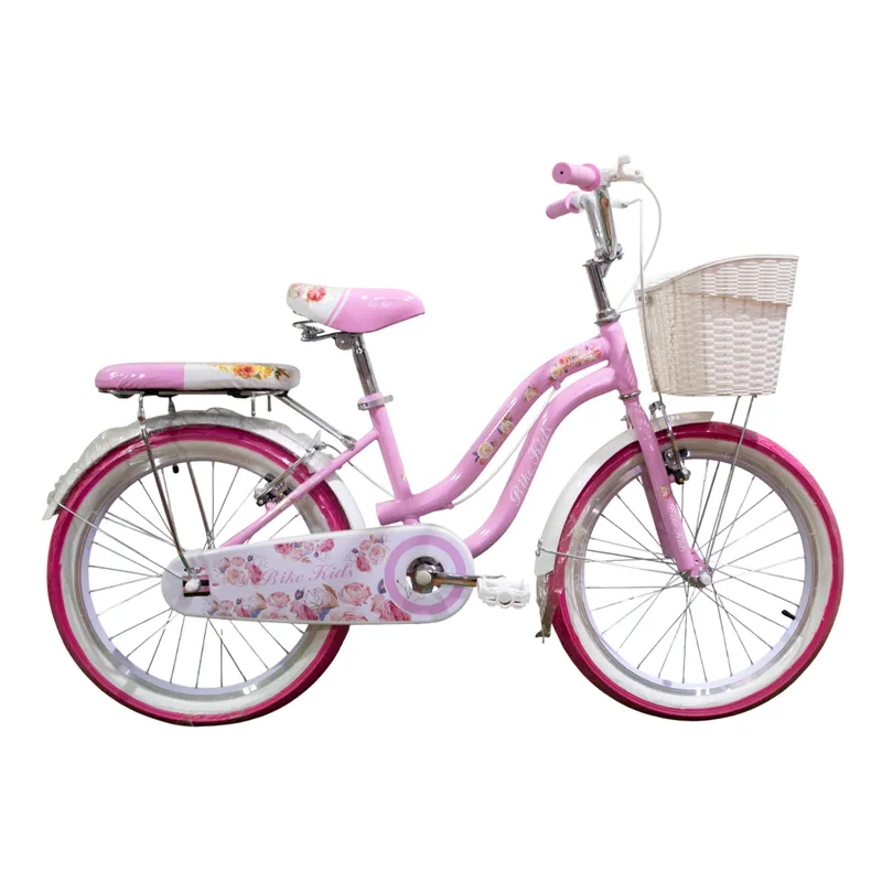 GENERICO - Bicicleta Maydol Modelo Vintage Aro 20 con Canasta y Parrilla  Rosada