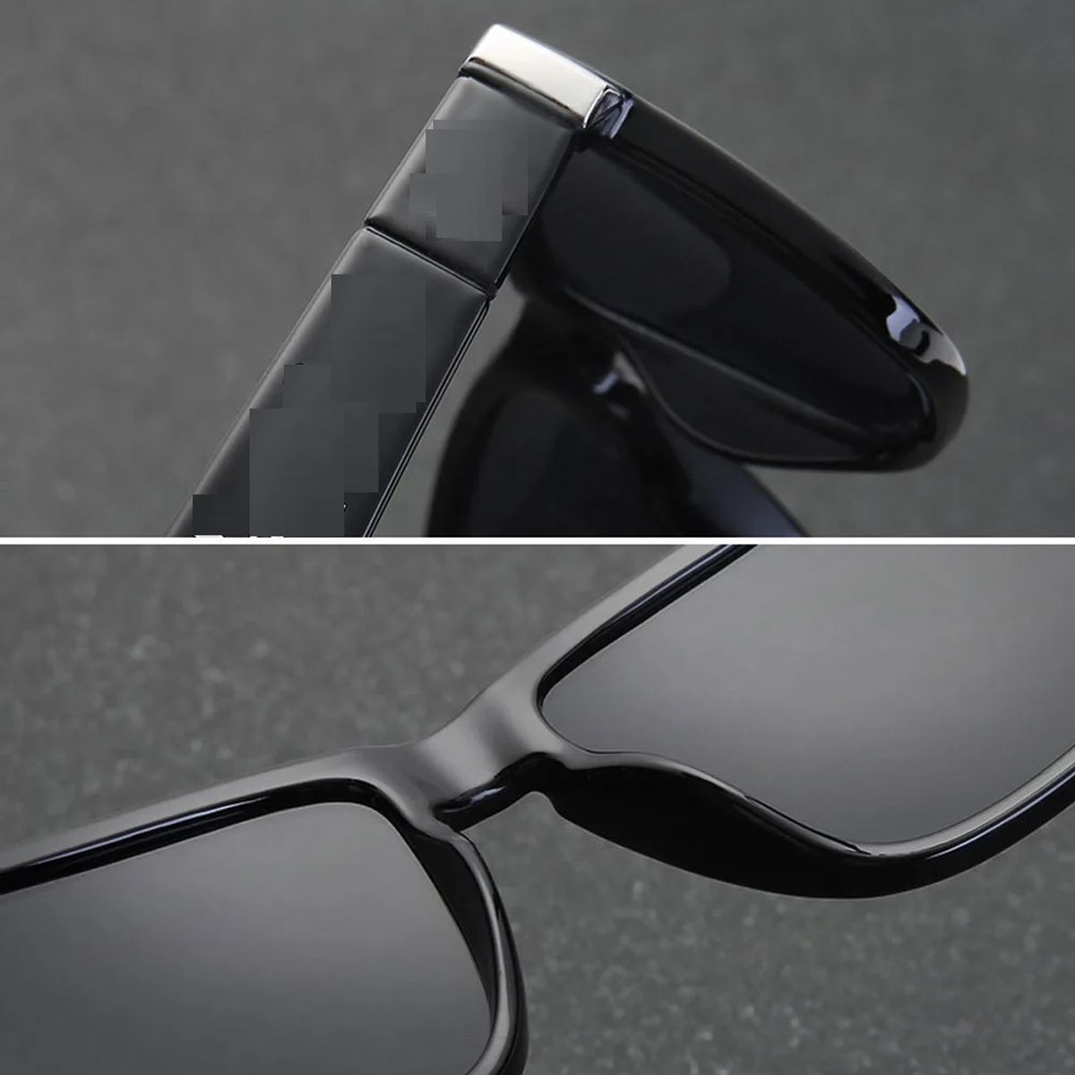 GENERICO - Gafas / lentes  de sol cuadradas para hombre y mujer, UV400