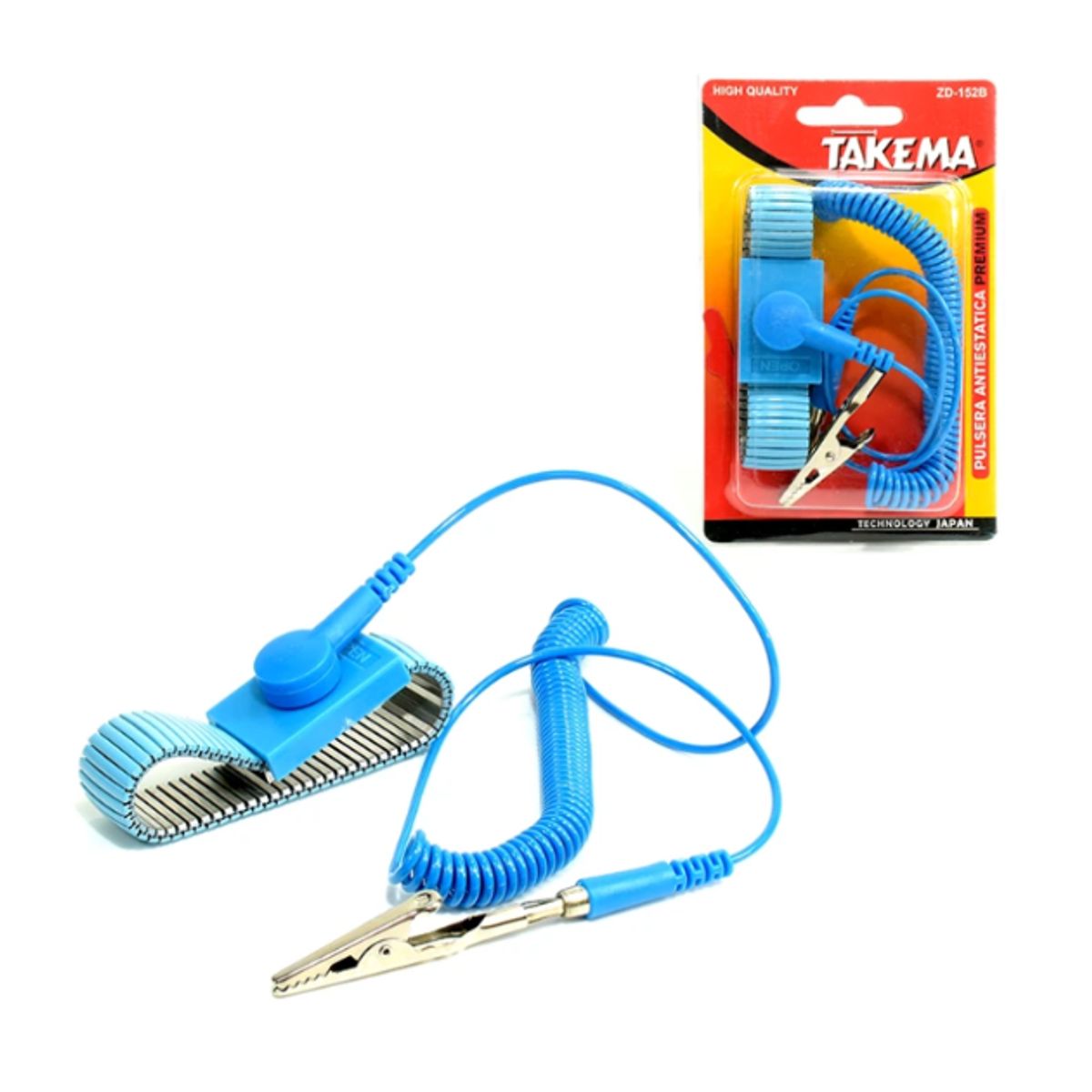 TAKEMA - Pulsera Antiestática Metal ZD-152B TAKEMA