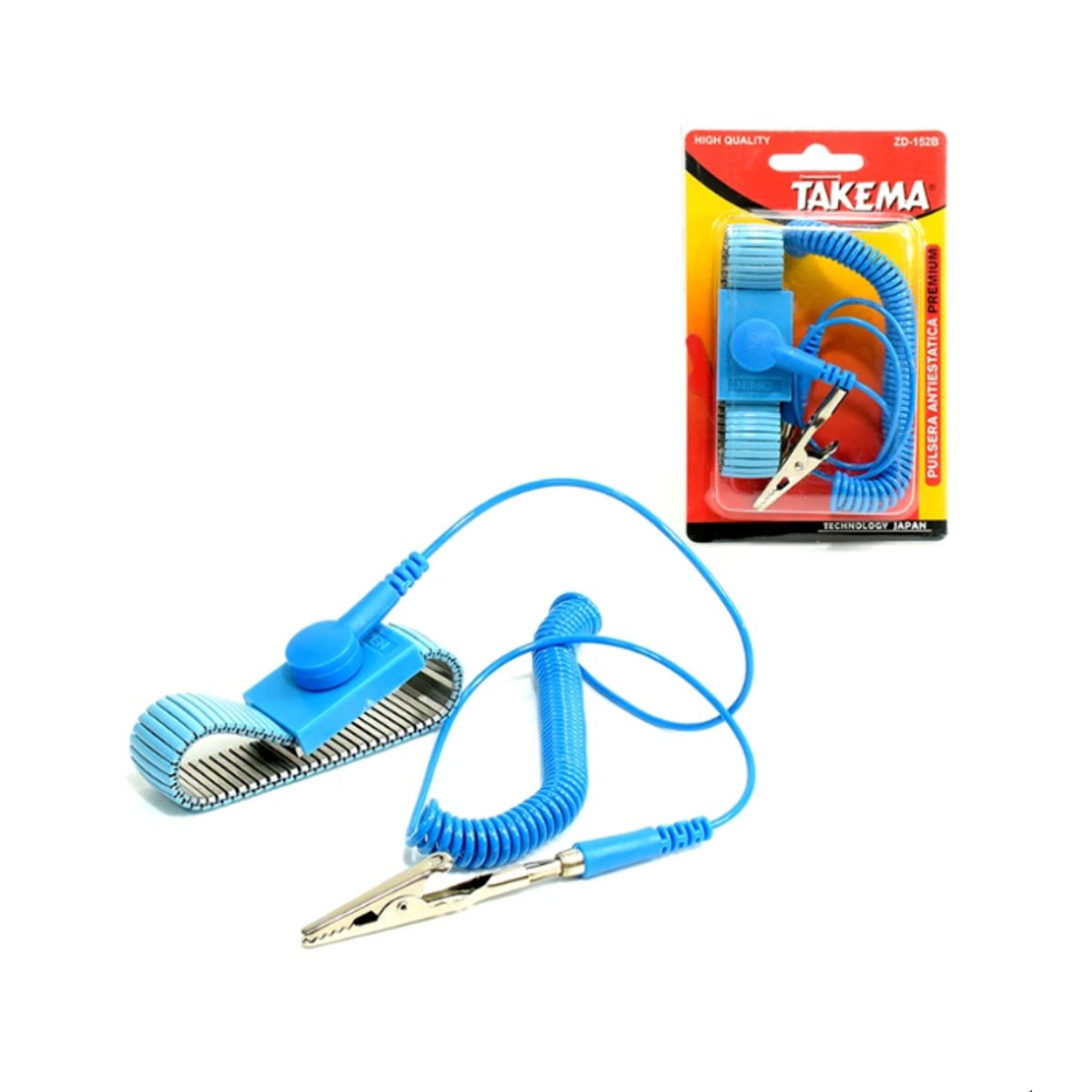 TAKEMA - Pulsera Antiestática Metal ZD-152B TAKEMA