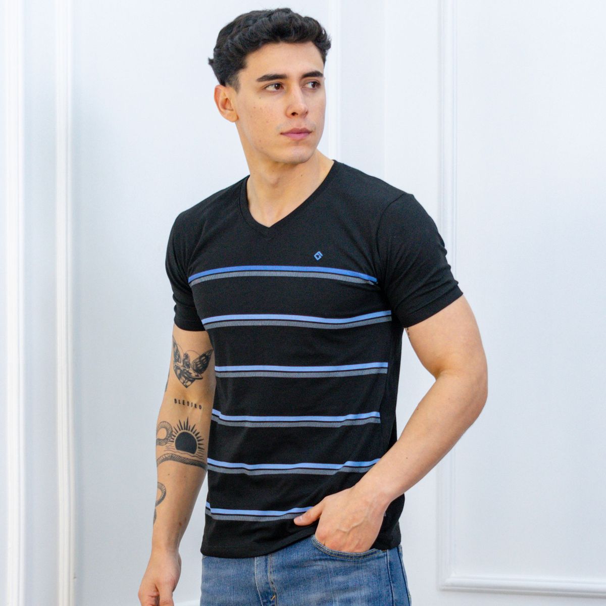 A VANTGARDESTYLE - POLO MODA CABALLERO MC - JERSEY 100% ALGODON