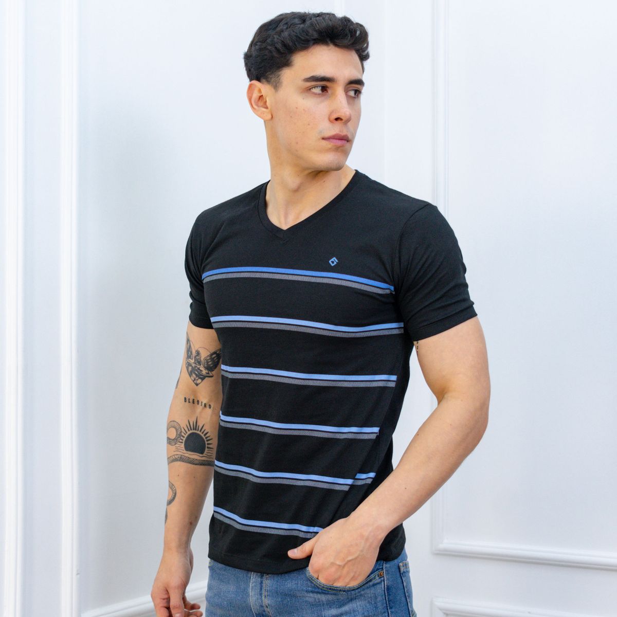 A VANTGARDESTYLE - POLO MODA CABALLERO MC - JERSEY 100% ALGODON