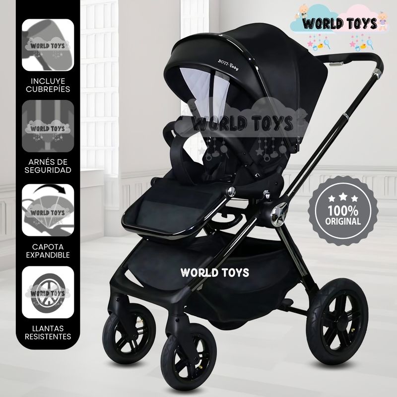 BABY - Coche de Paseo «CONNY» Edición Limitada Black