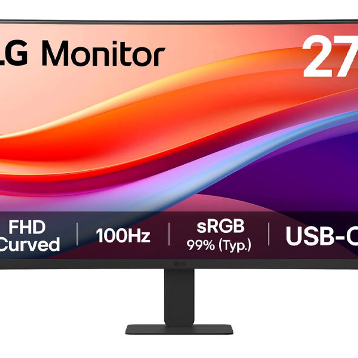 LG - MONITOR LG 27U421A-B CURVO 100HZ/5MS FHD VA/USB-C/HDMI/ 27