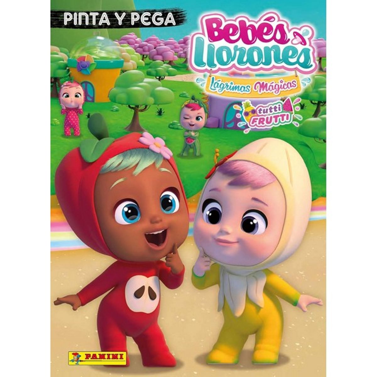 GENERICO - BEBES LLORONES LAGRIMAS MAGICAS TUTTI FRUTTI PINTA Y PEGA