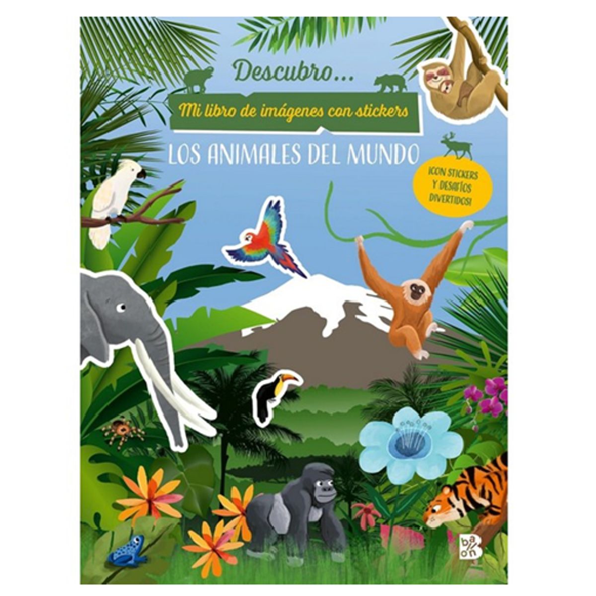 GENERICO - mi libro de imágenes con stickers DESCUBRO LOS ANIMALES DEL MUNDO