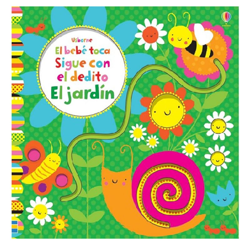 GENERICO - Libro infantil EL BEBE TOCA SIGUE CON EL DEDITO EL JARDIN