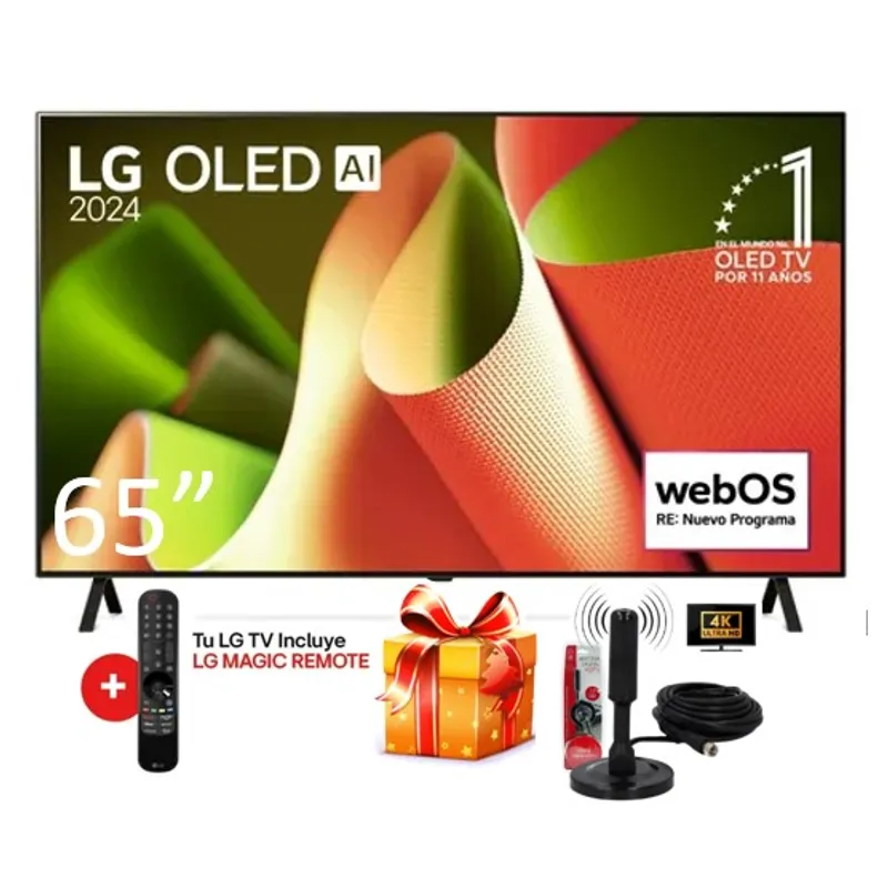 LG - TELEVISOR SMART TV LG OLED 4K 65 OLED65B4PSA CON THINQ AI