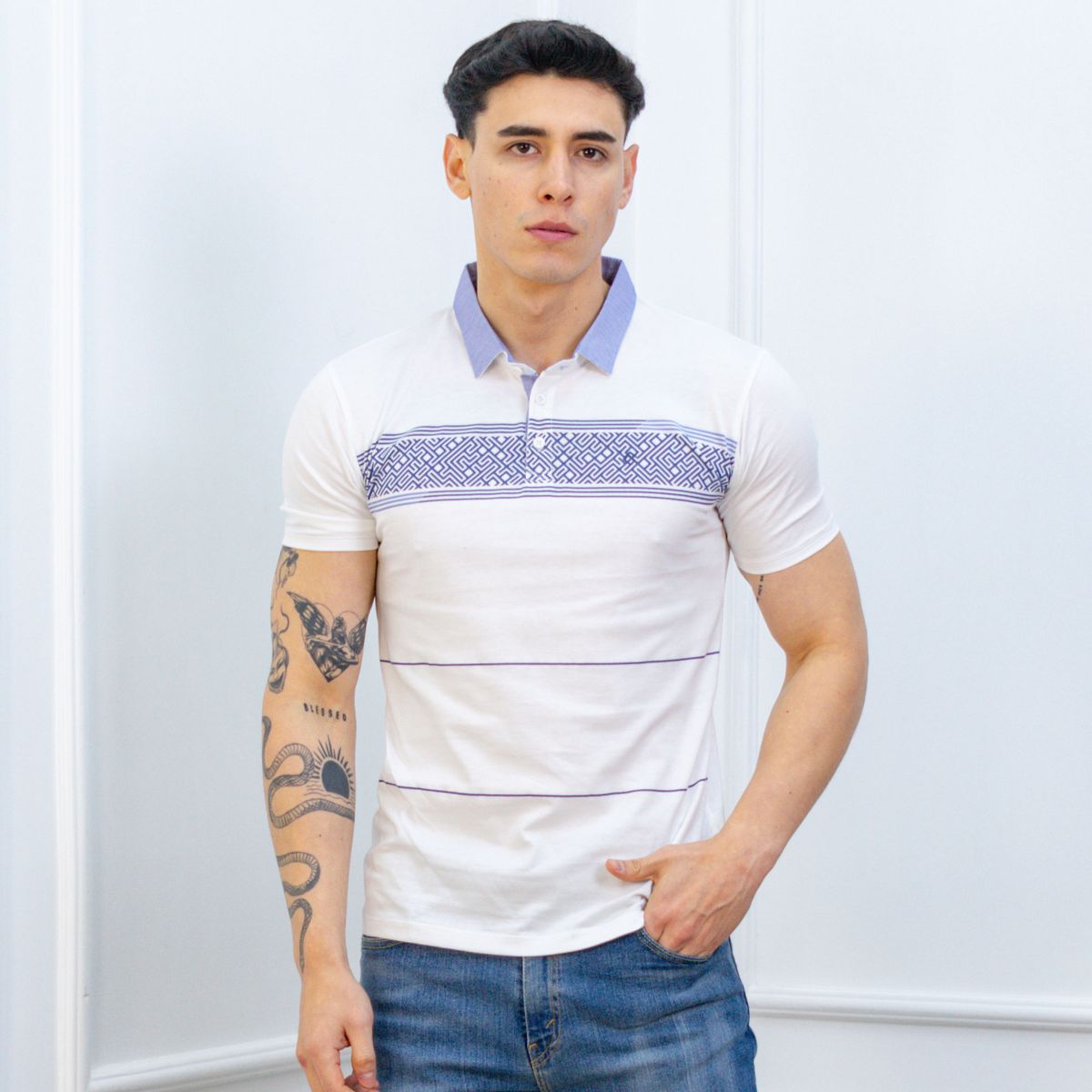 A VANTGARDESTYLE - POLO BOX MODA CABALLERO MC - JERSEY 100% ALGODON