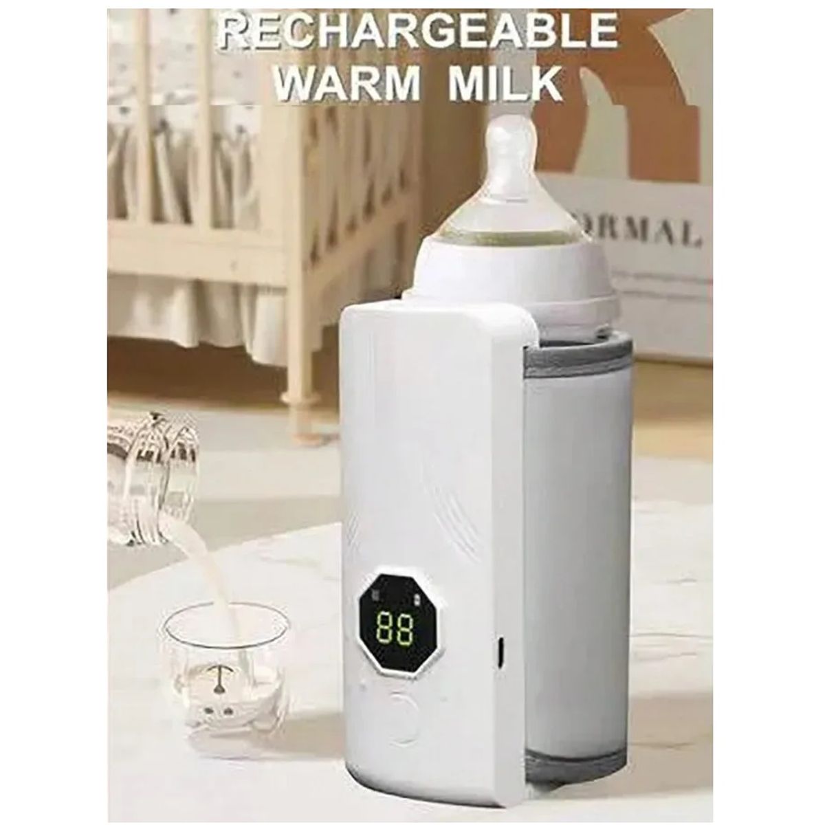 GENERICO - CALENTADOR DE BOTELLAS PORTÁTIL PARA VIAJES INALÁMBRICO