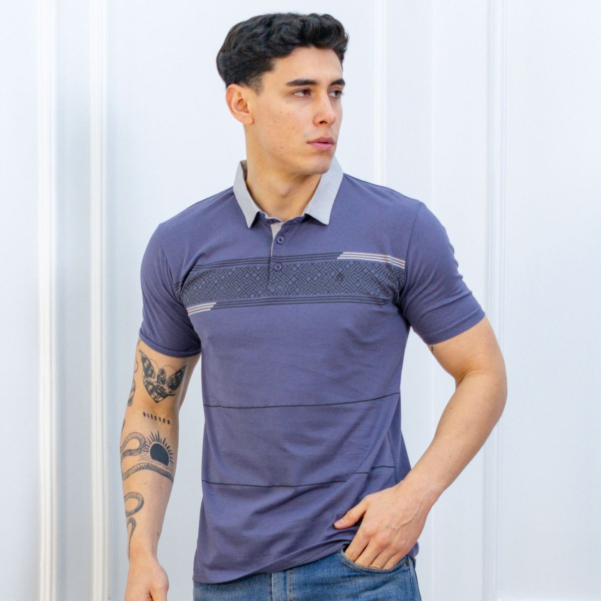 A VANTGARDESTYLE - POLO BOX MODA CABALLERO MC - JERSEY 100% ALGODON