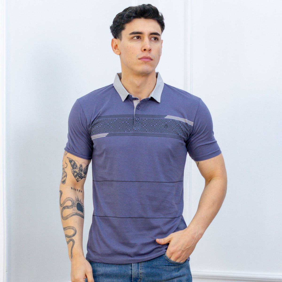 A VANTGARDESTYLE - POLO BOX MODA CABALLERO MC - JERSEY 100% ALGODON