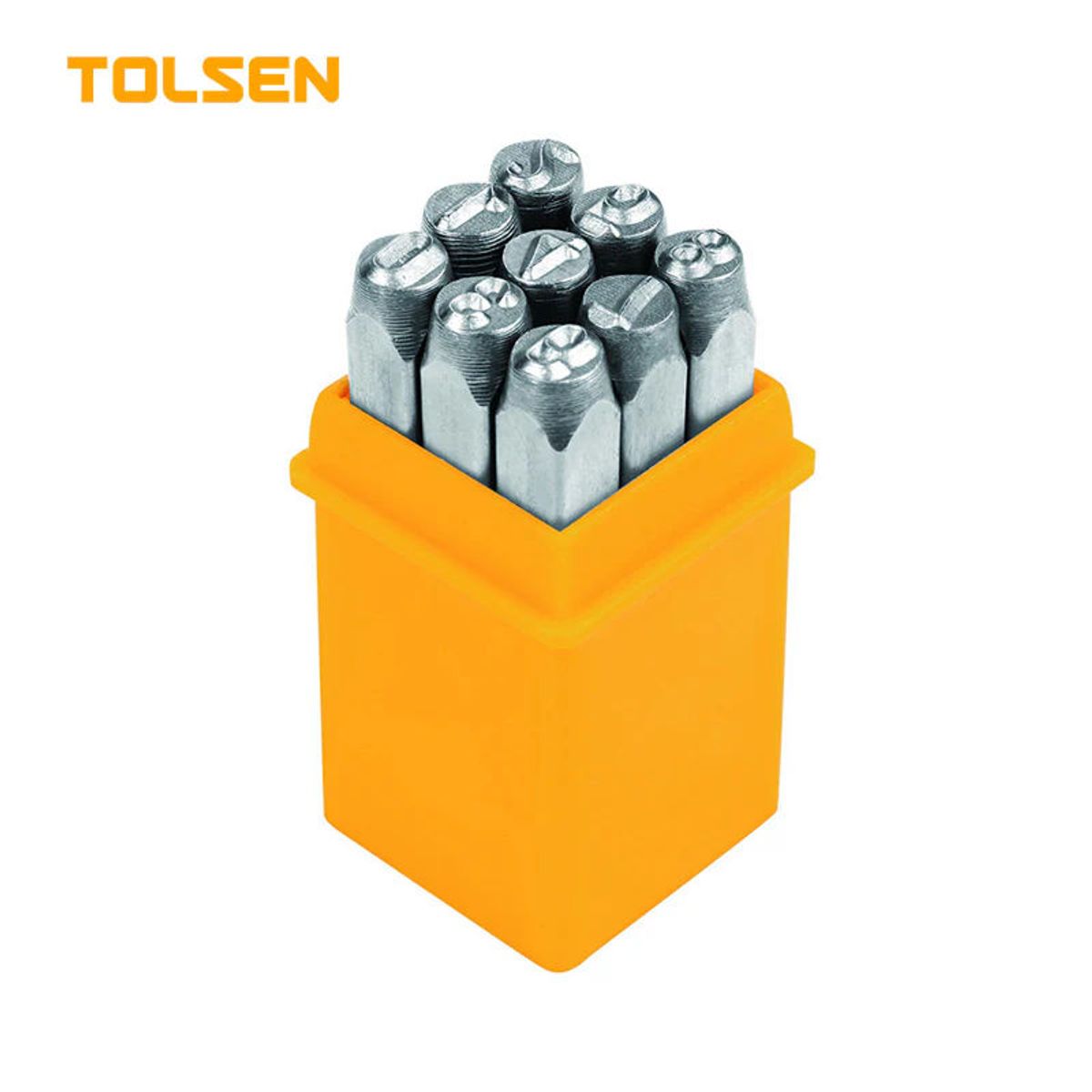 TOLSEN - JUEGO DE PUNZONES 9PCS 6MM TOLSEN - 25097