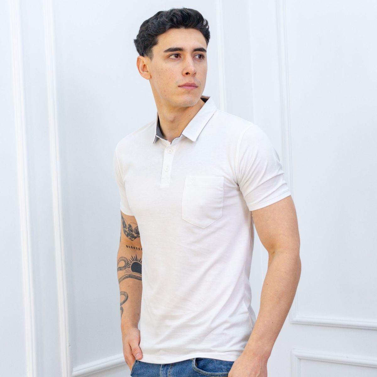 A VANTGARDESTYLE - POLO BOX CABALLERO MC - JERSEY 100% ALGODON