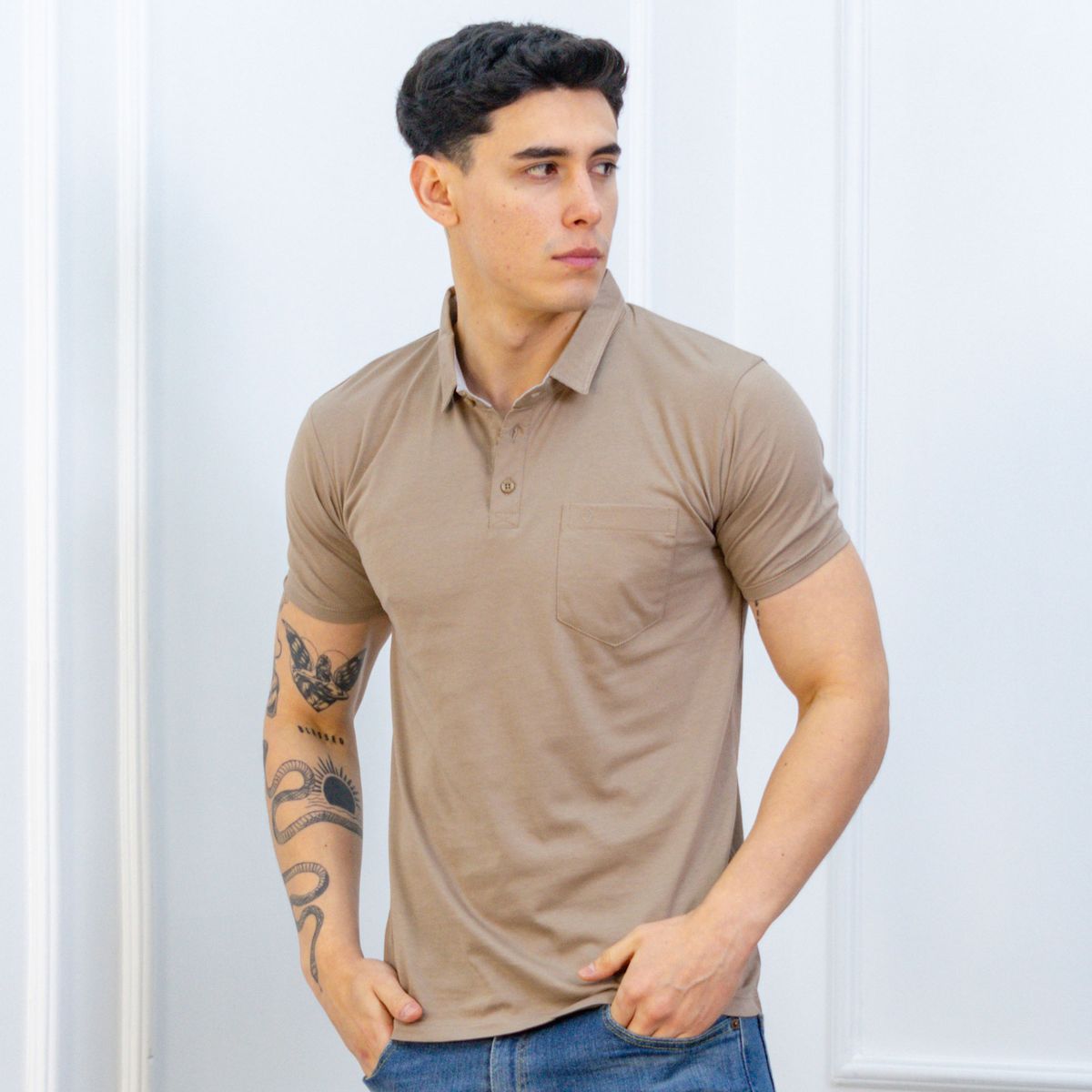 A VANTGARDESTYLE - POLO BOX CABALLERO MC - JERSEY 100% ALGODON