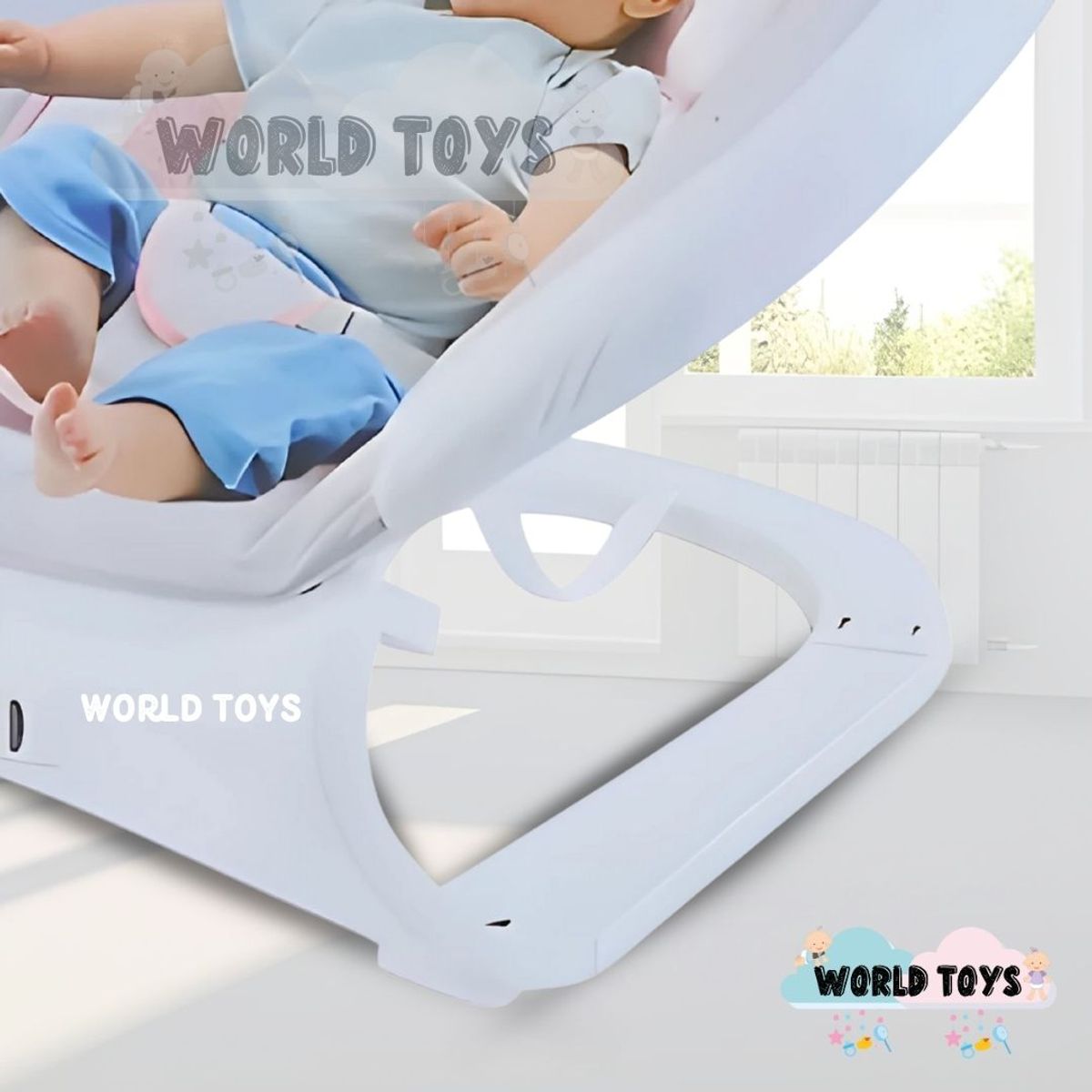 BABY - Mecedora Eléctrica para Bebés «CORINE» White