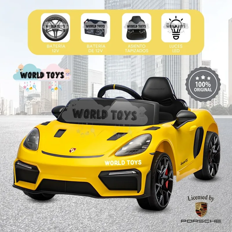 BEAUTIFUL - Carro a Batería para niños «SPYDER RS» Licenssed Yellow