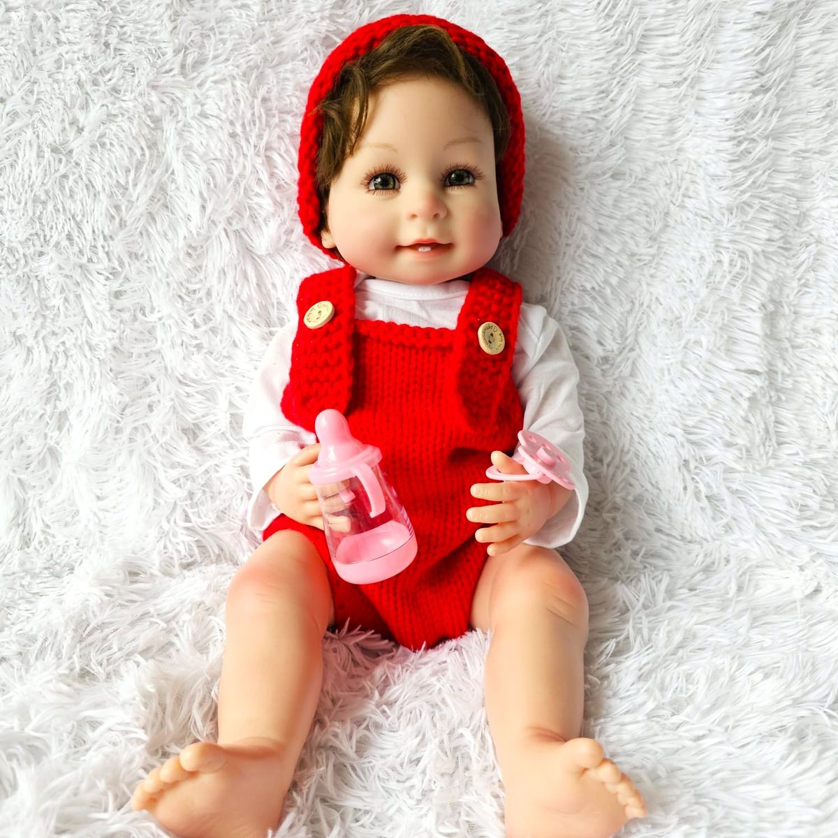 REBORN - Muñeca Bebe Reborn Vinilo Siliconado Any Reborn 55 cm