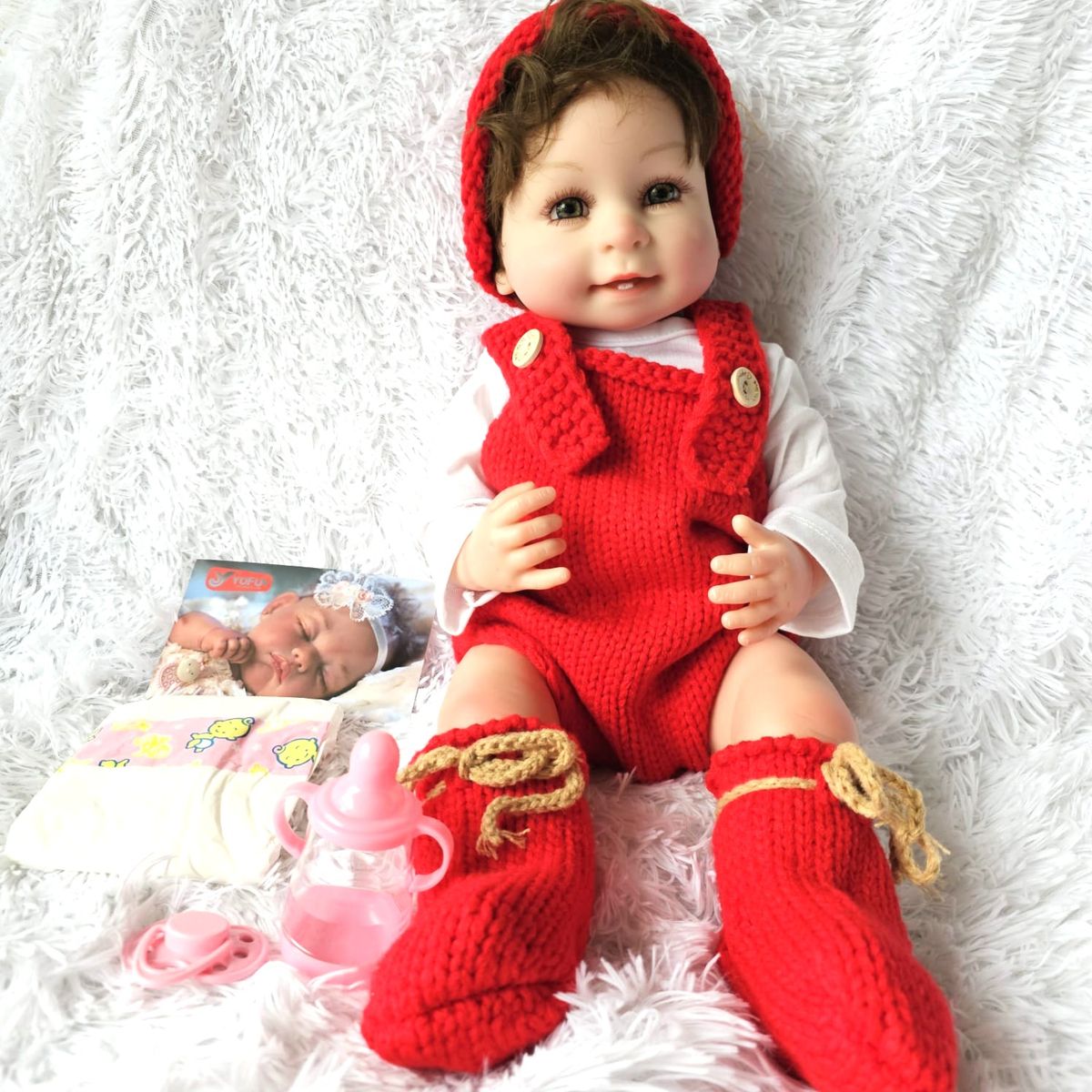 REBORN - Muñeca Bebe Reborn Vinilo Siliconado Any Reborn 55 cm