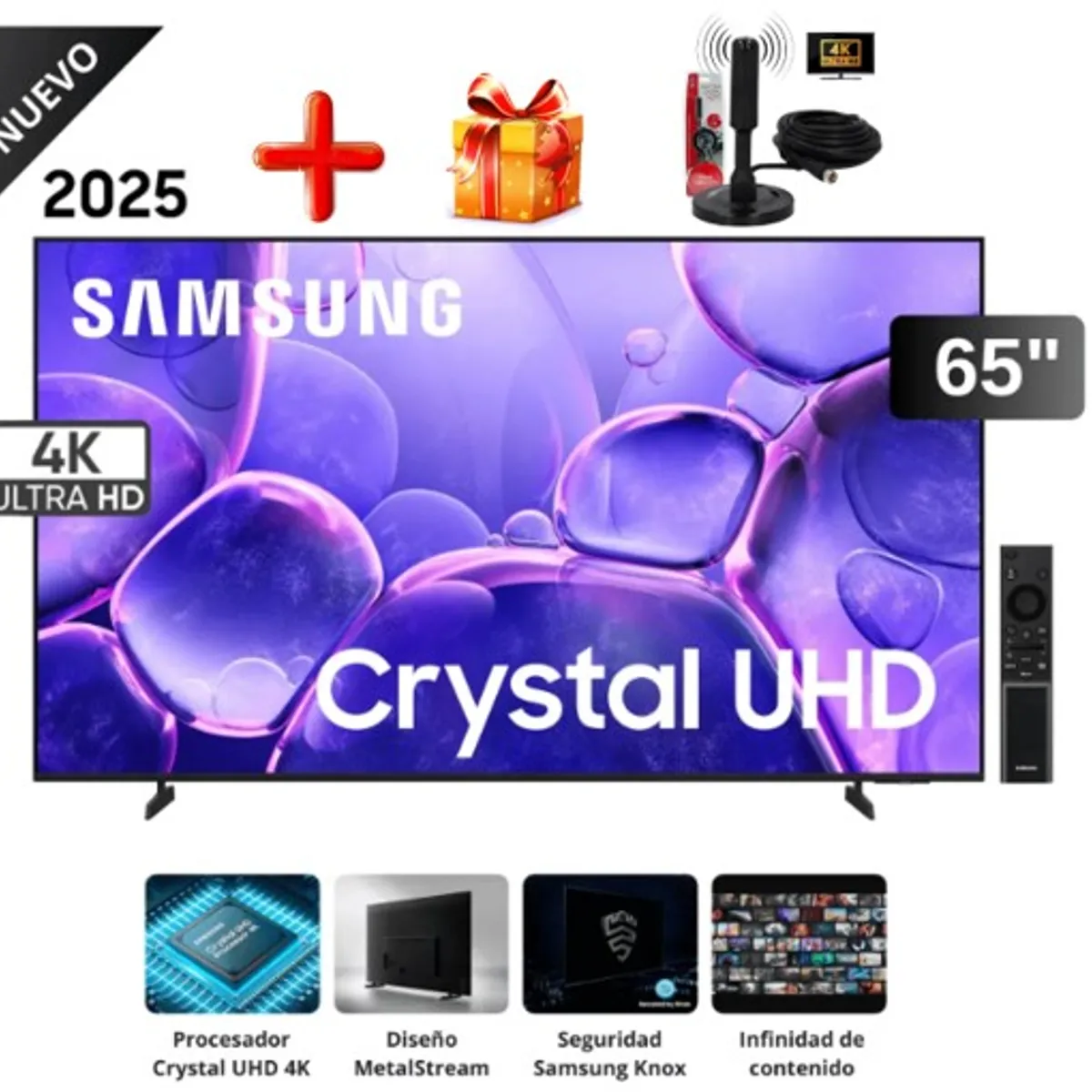 SAMSUNG - Televisor Samsung 65” Crystal 4K 65U8000F 2025