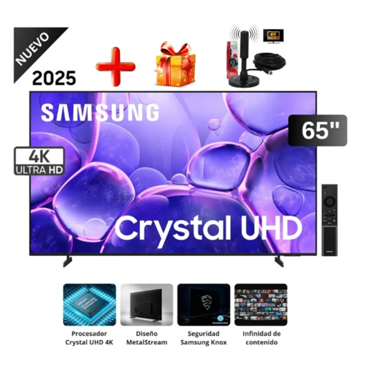 SAMSUNG - Televisor Samsung 65” Crystal 4K 65U8000F 2025