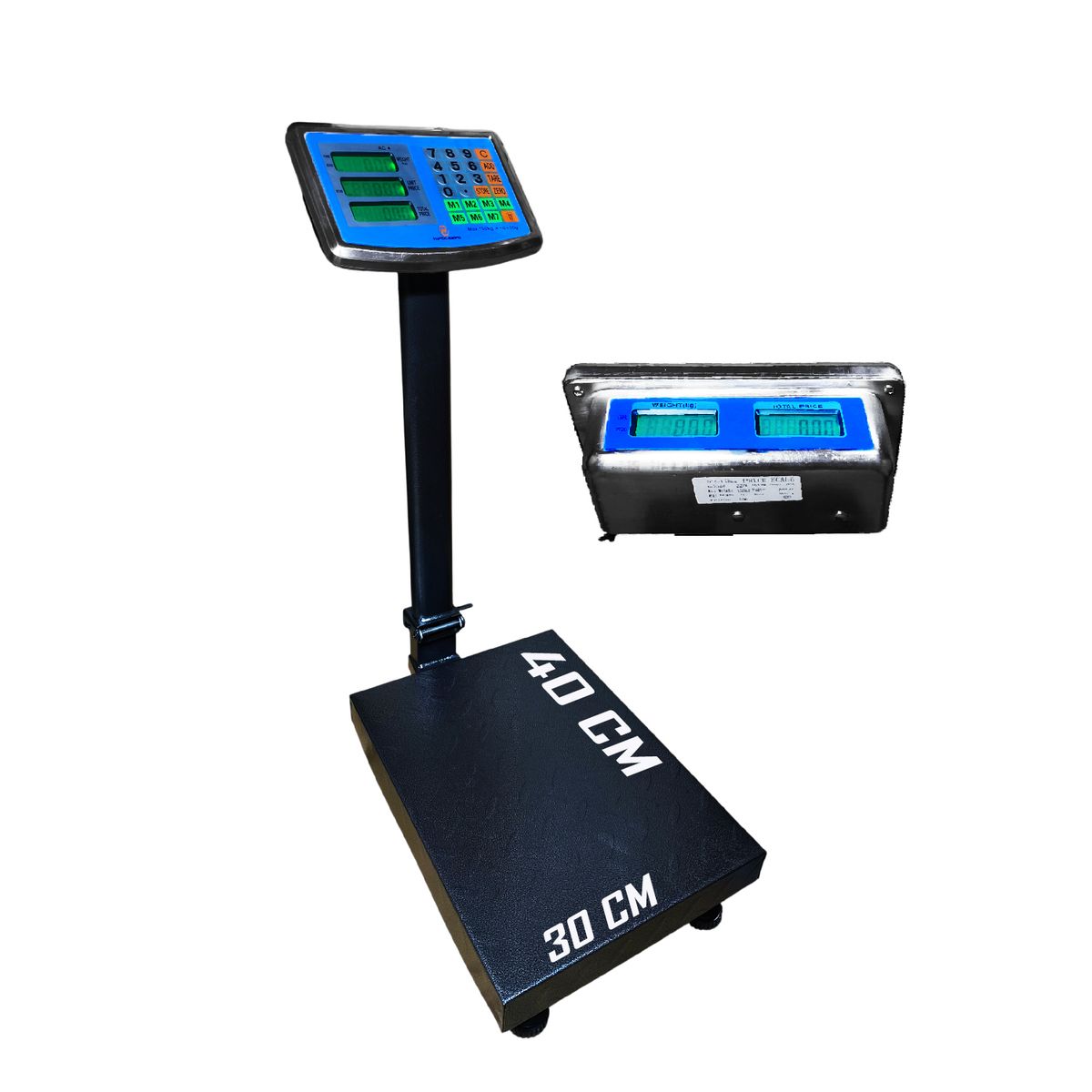 GENERICO - Balanza con Plataforma 150 Kg HIPOCAMPO Doble Pantalla BAG109